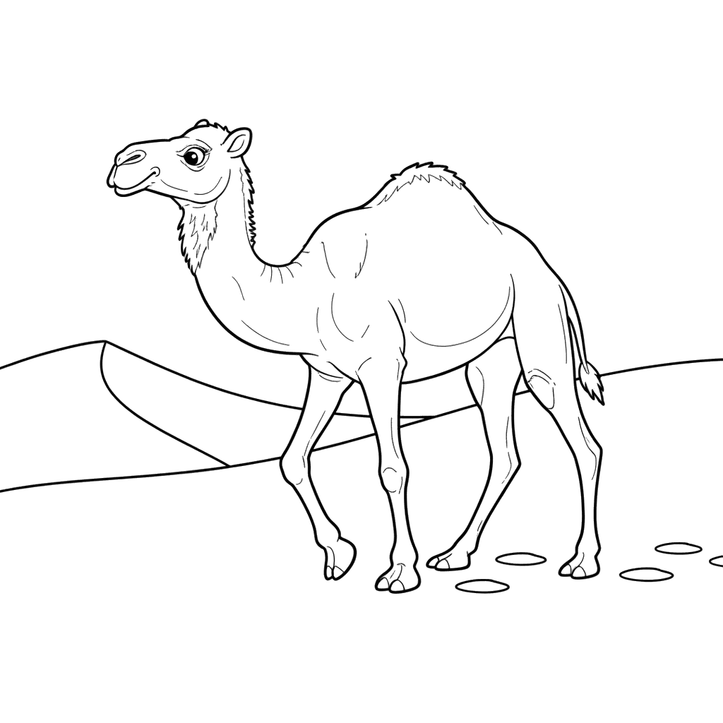 Camel in the Sand