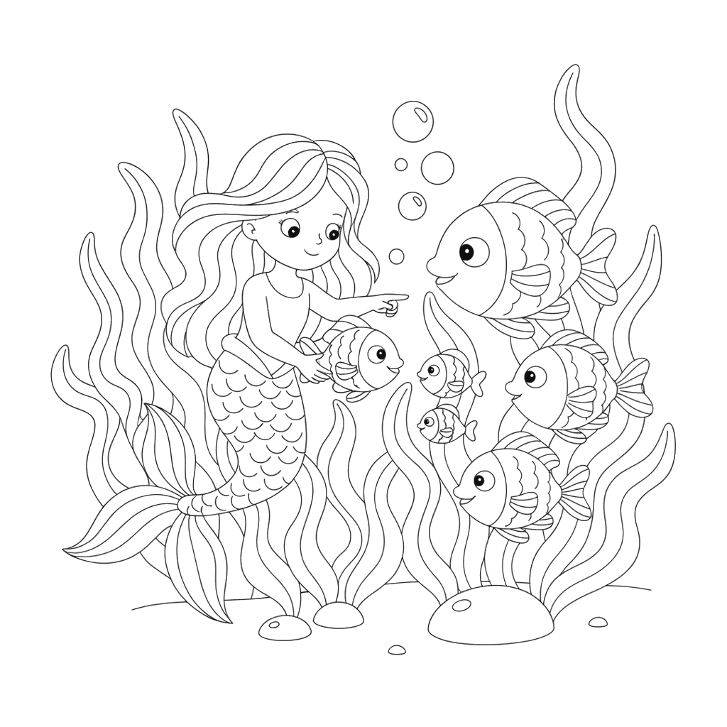 Mermaid Helps Fish Find Family